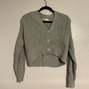 Grey Button-Up Sweater